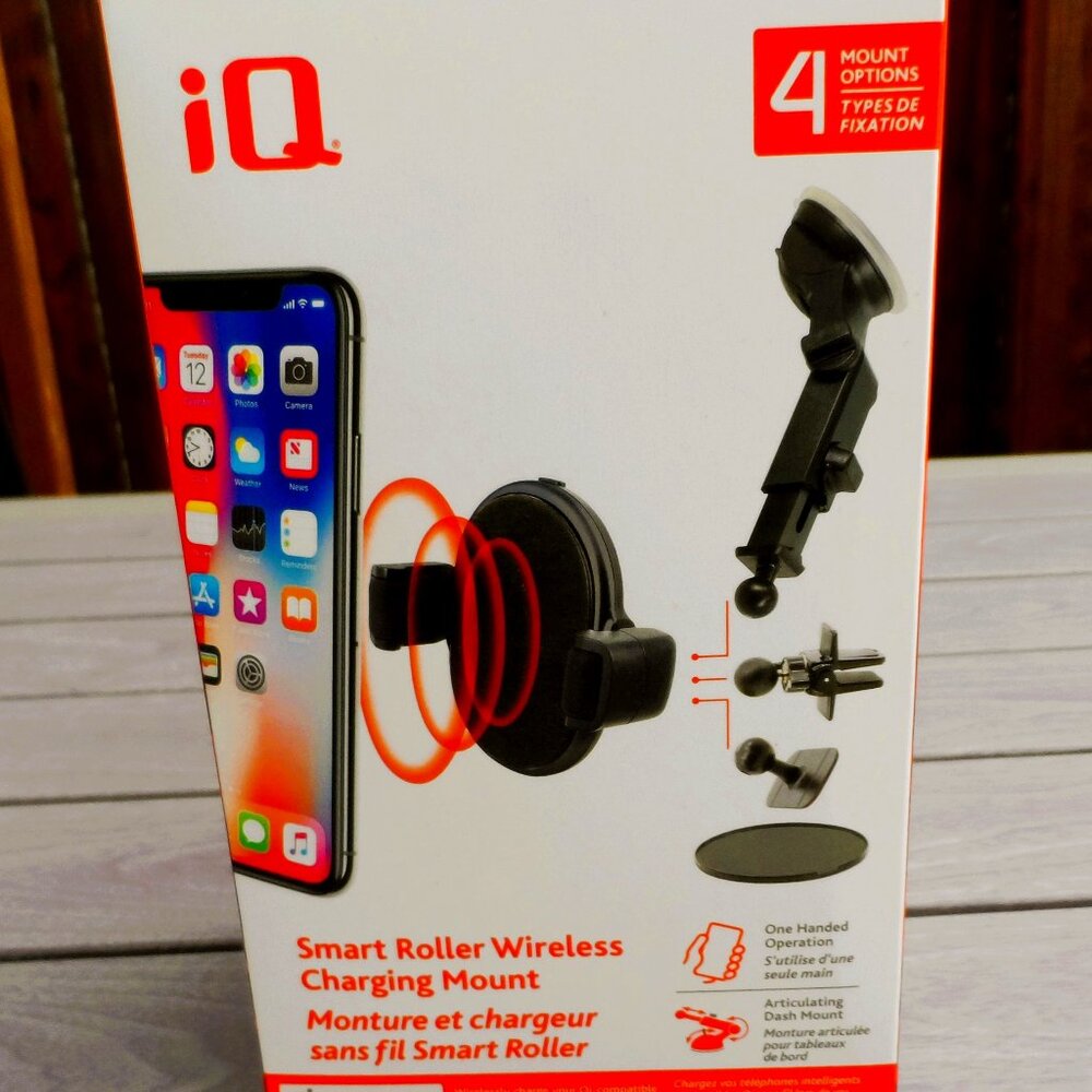Smart roller wirelees charging mount- $10, NEW